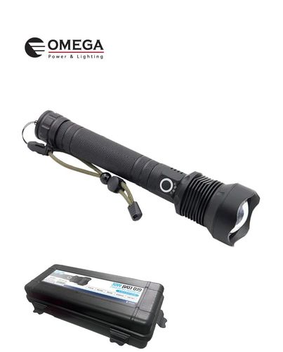 פנס נטען 30W זום טלסקופי OMEGA 