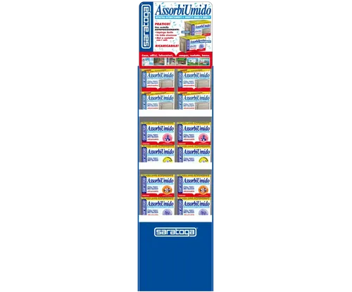 אריזת מילוי Saratoga AssorbiUmido דגם 93.612.001 כולל 3 שקיות 450 גרם - מילוי מקורי למכשיר סופח לחות עם פתיתי גביש לבנים ללא ריח וחומרים נדיפים