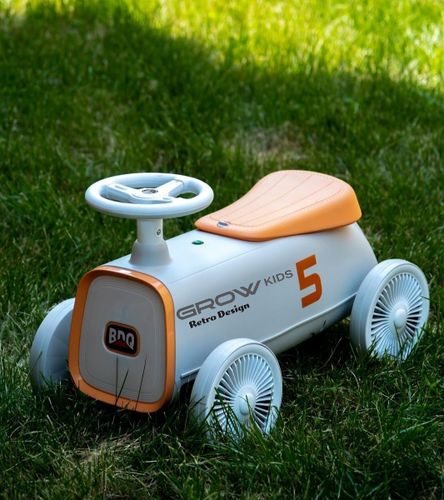 בימבה רטרו עם גלגלים שקטים, אורות LED ותא אחסון - כחול