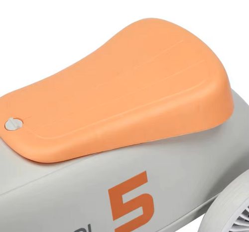 בימבה רטרו עם גלגלים שקטים, אורות LED ותא אחסון - כחול