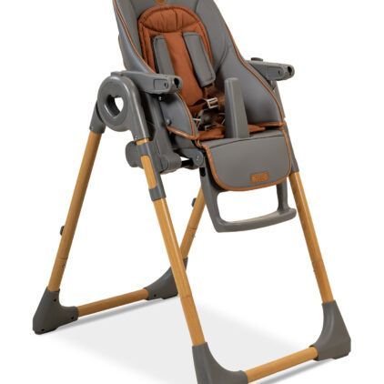 כסא אוכל  לתינוק ולילד BÉBÉ דגם woody אפור עץ