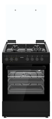 תנור משולב עם כיריים 60X60 ס"מ שחור PROVIEW PFSO60-BK