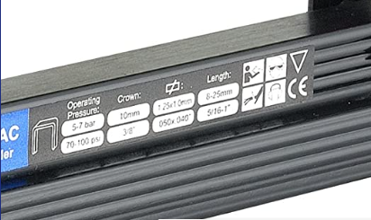 אקדח סיכות נגרות פנאומטי מקצועני 8-25 מ