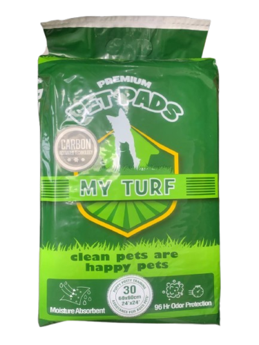 פדים לאימון גורים פחם 30 יח' לכלבים MY TURF