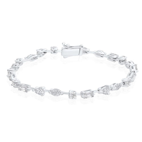 צמיד קוקטייל יהלומים 4.88CT זהב 14K
