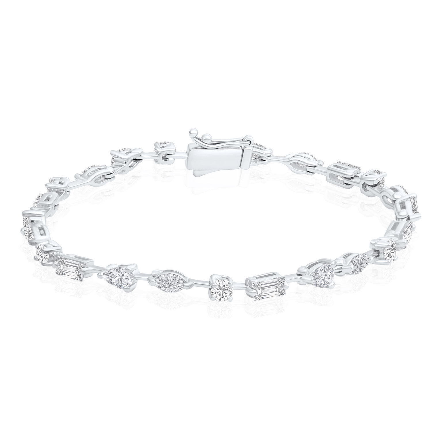 צמיד קוקטייל יהלומים 4.88CT זהב 14K