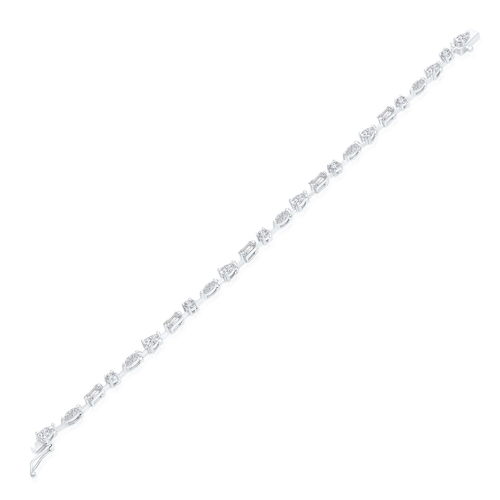 צמיד קוקטייל יהלומים 4.88CT זהב 14K