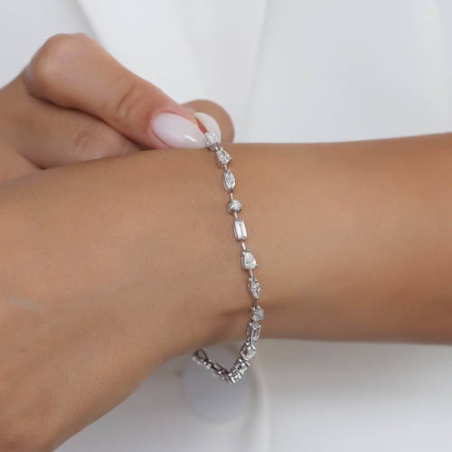 צמיד קוקטייל יהלומים 4.88CT זהב 14K