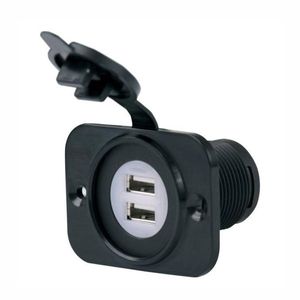 שקע טעינה USB לכלי שייט, למתח 12/24V חיווי לד A/C 5V, 2.1A