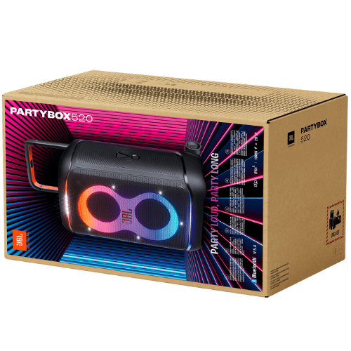 רמקול בידורית נייד ועוצמתי JBL PartyBox 520 400W