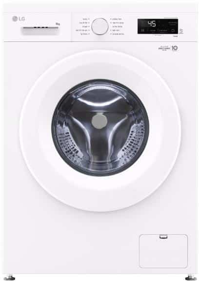 מכונת כביסה פתח חזית 9 ק”ג LG אל ג’י VB9014WH דלת לבנה