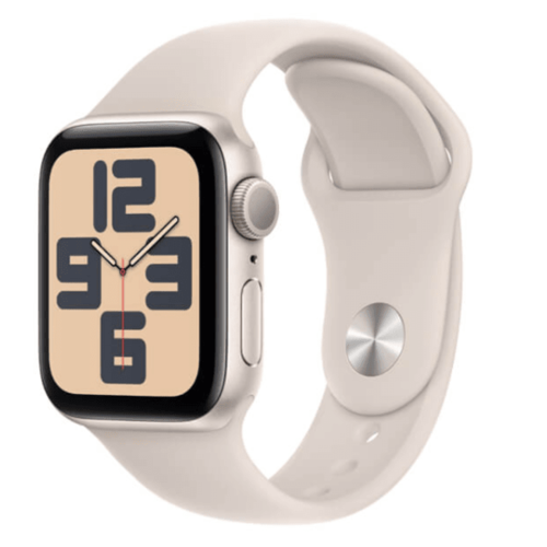 שעון חכם Apple Watch SE 2nd Gen 2024 40mm Aluminum Case Rubber Sport Band GPS אפל
