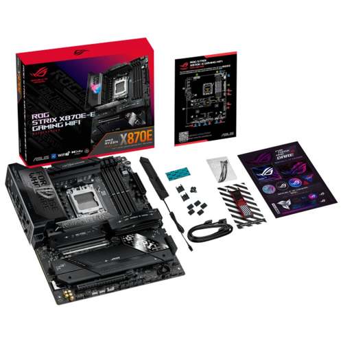 לוח אם מתקדם Asus ROG STRIX GAMING X870E-E לתושבת AM5 ותמיכה בזיכרון DDR5