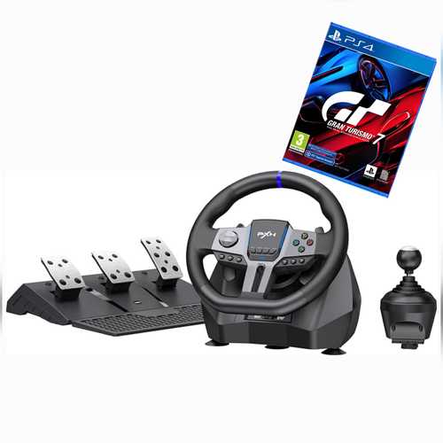 PXN V9 GEN 2 + GAME GRAN TURISMO 7 PS4