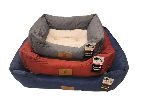 מיטה לכלב וחתול פרווה רכה דגם FASHION - אדום