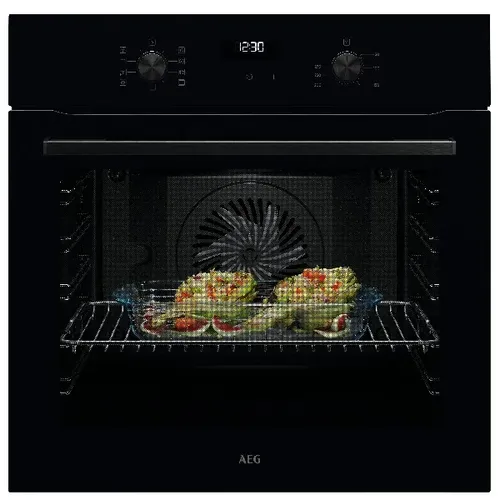 תנור בנוי 71 ליטר דגם AEG ABU51201B זכוכית שחורה