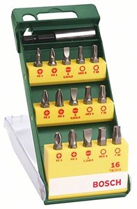סט ביטים למברגה 16 חלקים BOSCH