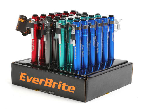פנס עט מיני צבעוני במגש EVERBRITE E007046WEP 