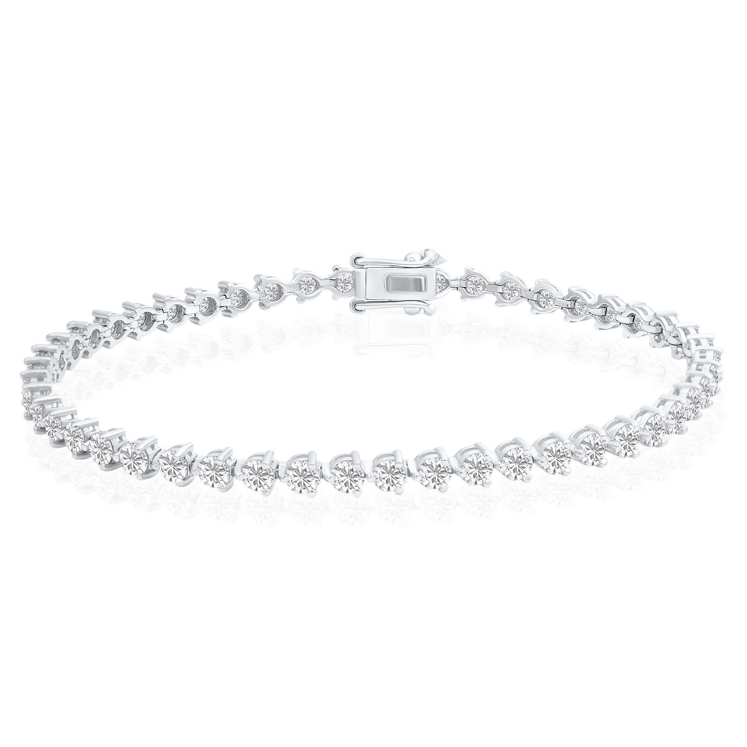 צמיד טניס יהלומים 5.35CT זהב 14K
