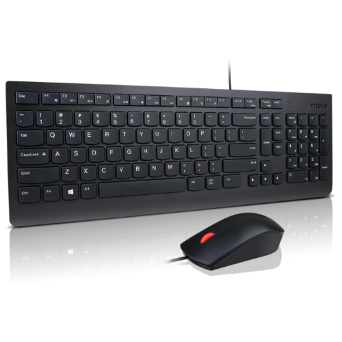 סט מקלדת ועכבר חוטיים LENOVO Essential Wired Keyboard and Mouse Combo + Copilot