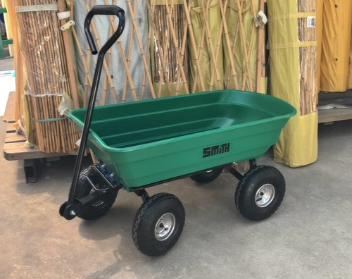 עגלת משא לשטח ולגינה דגם משופר 75 ליטר Heavy Duty תוצרת SMITH 