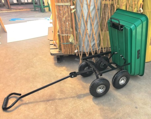 עגלת משא לשטח ולגינה דגם משופר 75 ליטר Heavy Duty תוצרת SMITH 