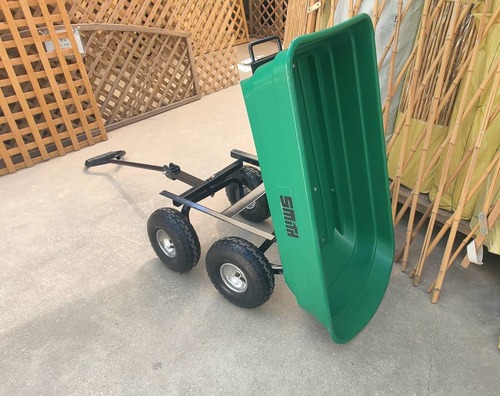 עגלת משא לשטח ולגינה דגם משופר 75 ליטר Heavy Duty תוצרת SMITH 