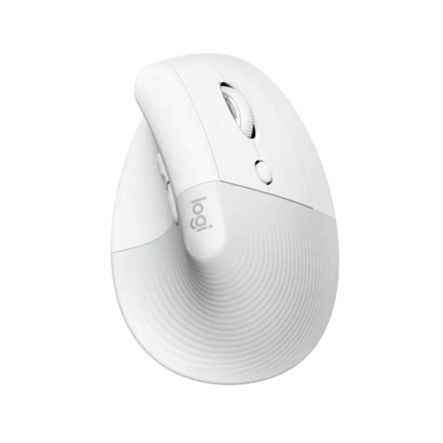 עכבר אנכי אלחוטי לבן Logitech 910-006475 Lift Vertical Ergonomic Mouse