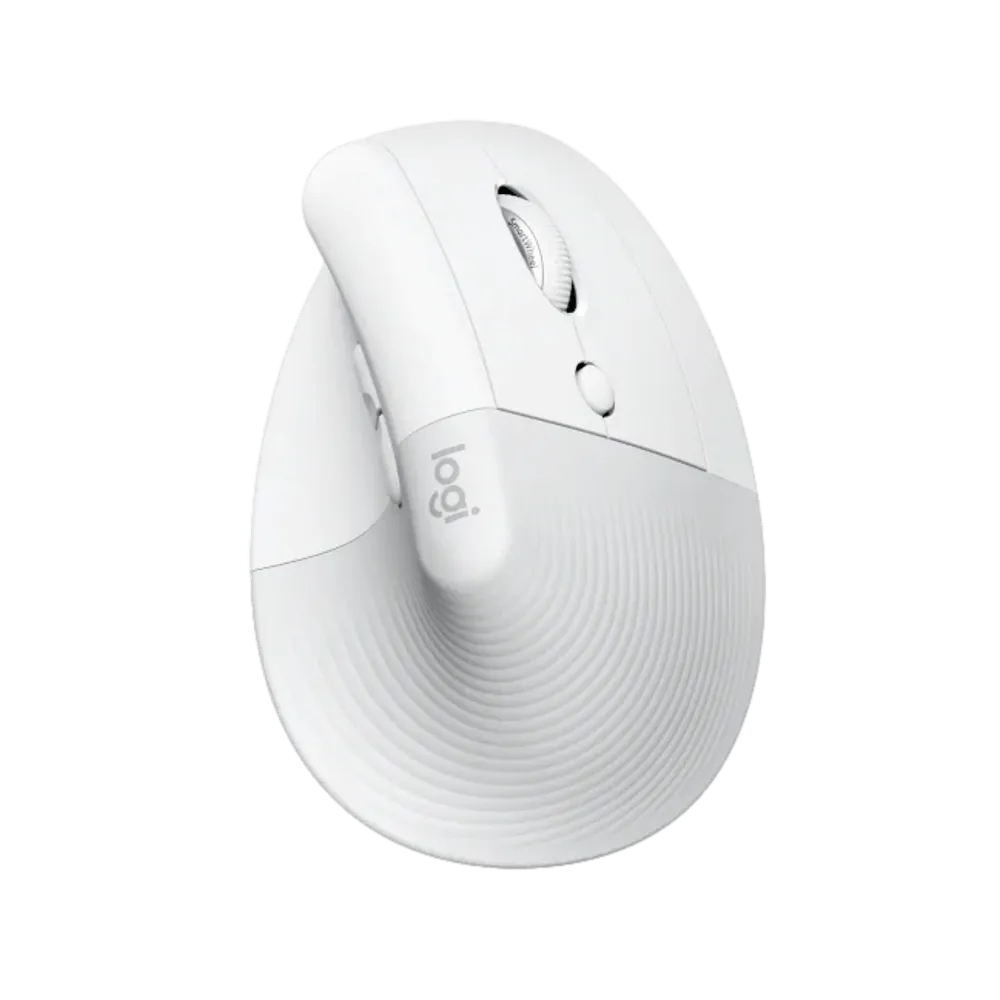 עכבר אנכי אלחוטי לבן Logitech 910-006475 Lift Vertical Ergonomic Mouse