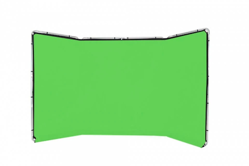 רקע בד פנורמי 2.4X4 מטר כרומה קיי CHROMOGREEN