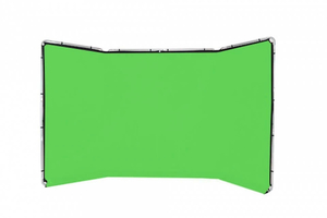 רקע בד פנורמי 2.4X4 מטר כרומה קיי CHROMOGREEN