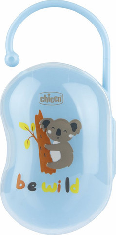 קופסת מוצצים כחול קואלה עם חיבור לעגלה Chicco