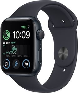 שעון חכם Apple Watch SE 2nd Gen 2024 44mm Aluminum Case Rubber Sport Band GPS אפל