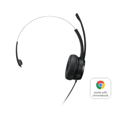 אוזנייה חוטית LENOVO 100 Mono USB Headset - 1Y