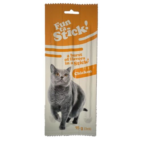 חטיף סטיקים לחתולים בטעם עוף 3 יח Milky Way