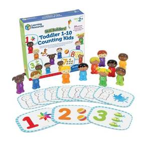 בונים כישורים! ערכת לימוד ספירה 1-10 לילדים (20 חלקים)
