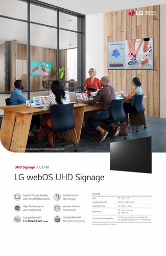 מסך שילוט מקצועי LG 43UH5N-E 43 24/7