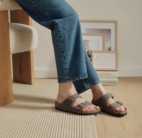 כפכף BIRKENSTOCK ARIZONA BS חום עור מידות 36-41 לנשים