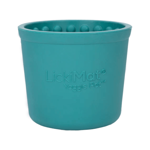 ליקי מט LickiMat קערת ליקוק עמוקה Yoggie Pot בצבע טורקיז
