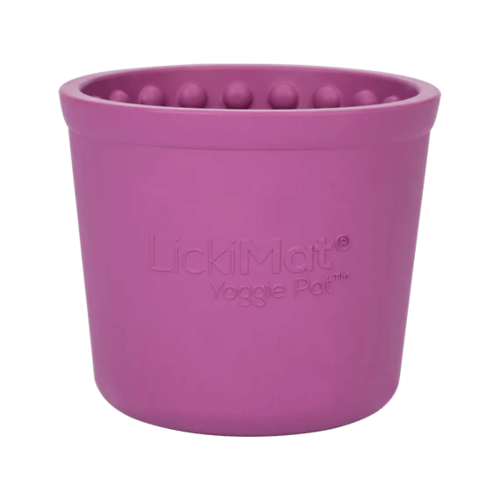 ליקי מט LickiMat קערת ליקוק עמוקה Yoggie Pot בצבע סגול