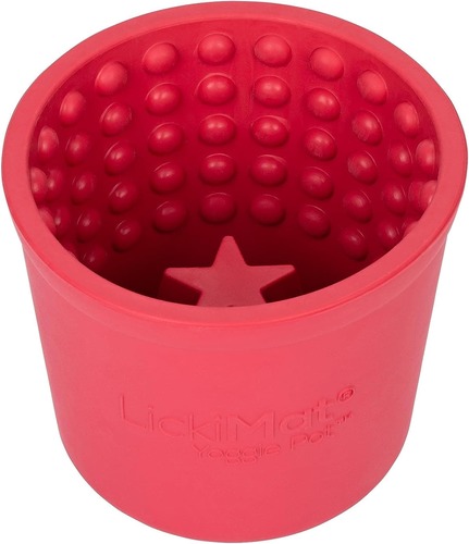 ליקי מט LickiMat קערת ליקוק עמוקה Yoggie Pot בצבע ורוד