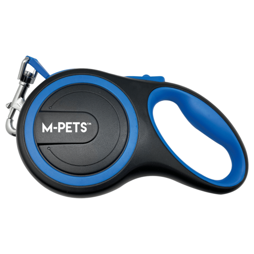 אמ פטס M-Pets רצועה מתארכת לכלב עד 50 ק?ג כחול L