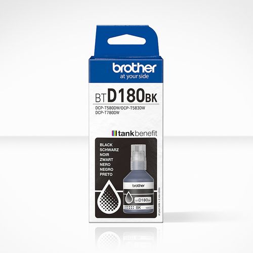 בקבוקון דיו שחור מקורי  brother BTD180BK