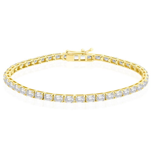 צמיד טניס יהלומים בחיתוך רדיאנט 6.30CT זהב 14K