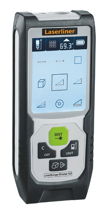  מד טווח לייזר מקצועי 50 מטר קרן ירוקה LASERLINER 080.838A