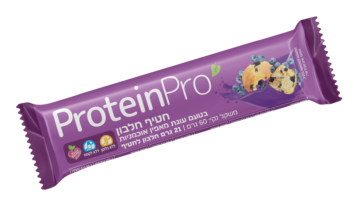 חטיף חלבון בטעם מאפין אוכמניות