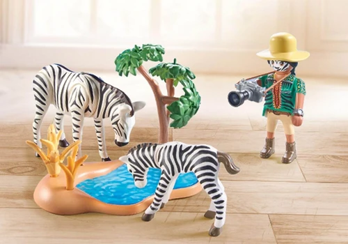 משחק פליימוביל צלם בתחפושת וזברות לגילאי 4+