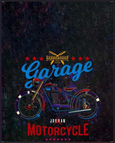 חלוק למסתפר GARAGE עם סגירת סילקון דגם CC-0100