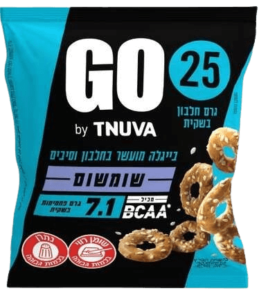בייגלה שומשום מועשר חלבון תנובה גו