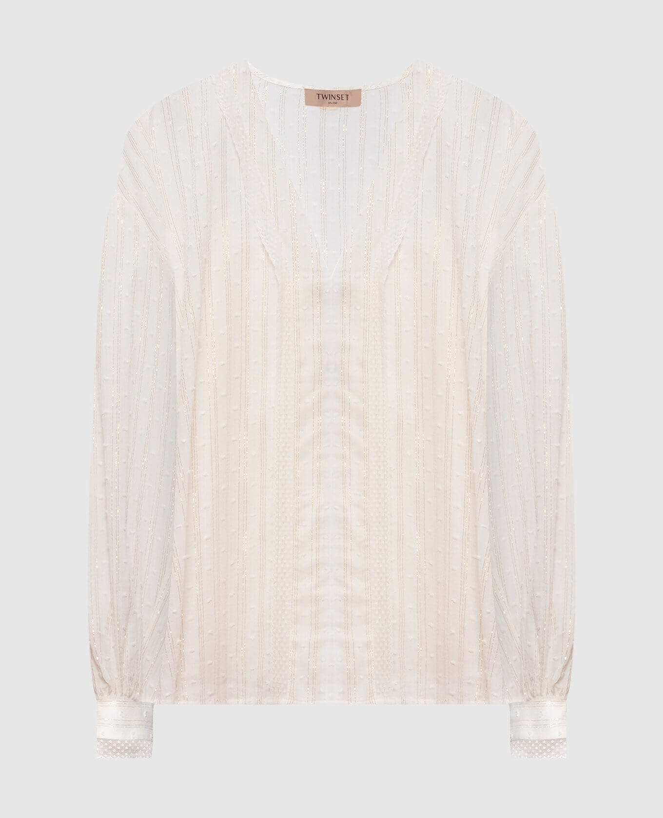 TWINSET V-neck Sweatshirt | White